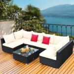 Bump 7pc Outdoor Set GREY+BEIGE