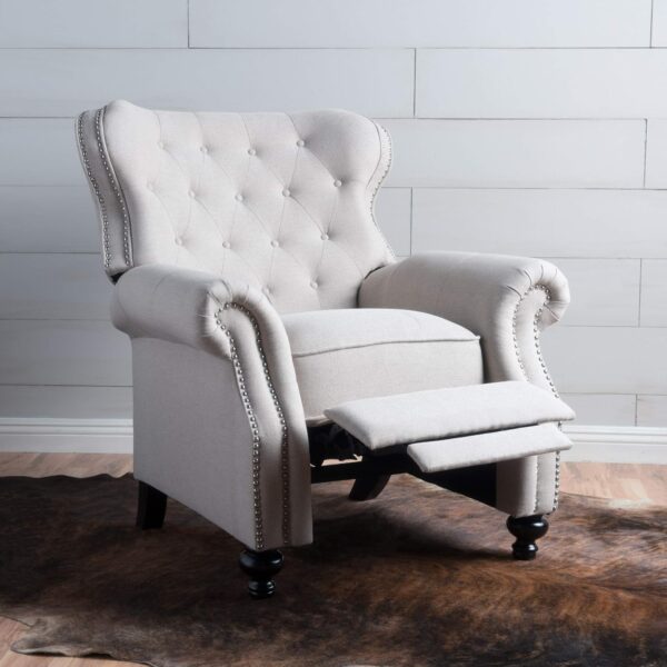 Inka Tufted Pushback Recliner BEIGE