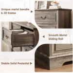 Comoda 6 Drawer GREY - Image 3