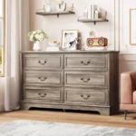 Comoda 6 Drawer GREY - Image 2