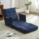 Adjustable Single Floor Sofa Bed BLUE - Image 7