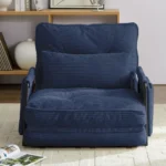 Adjustable Single Floor Sofa Bed BLUE