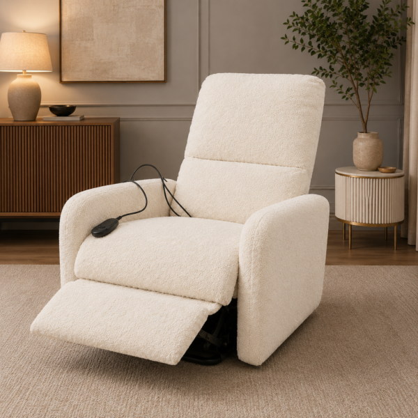 Teddy Recliner Chair WHITE