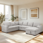 Olivia Corner Sofa Bed LITE GREY
