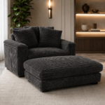 Upholstered Lounge Chair GREY