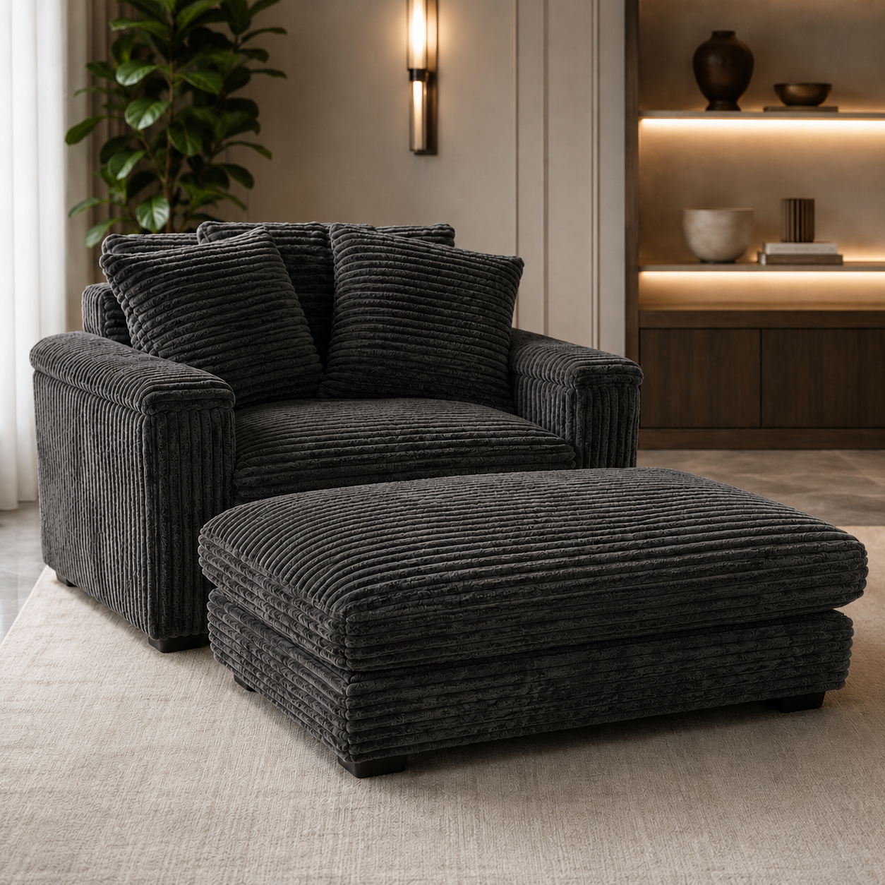 cd055543-e4ac-48b3-a0f5-5626a2b92eff Upholstered Lounge Chair GREY - Image 1