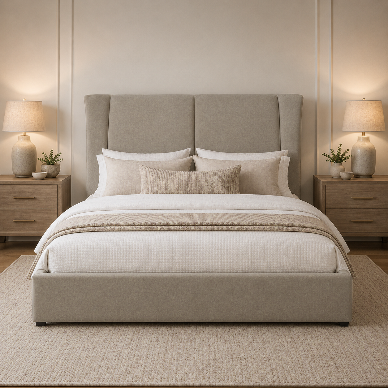daaad672-1243-4838-b4d0-514d1a7e9de8 Larith Queen Bedframe - Image 1