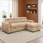 Carlos Corner Sofa Bed WHEAT