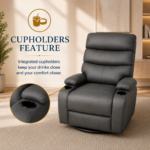 Calisa Recliner Chair DARK GREY - Image 5