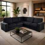 Shavera Sectional Sofa BLACK