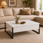Lift Top Coffee Table 02 WHITE - Image 2