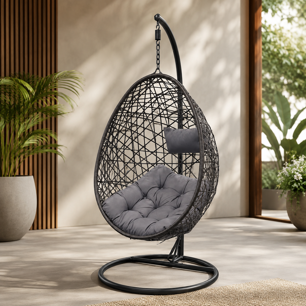d9c574d7-b63e-4ae6-ad52-38a705bb7f27 (1) Swing basket 04 DARK BROWN + DARK GREY - Image 1