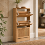 Rattan Shoe Cabinet - Image 2