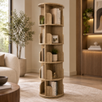 Swivel Book Case WOOD