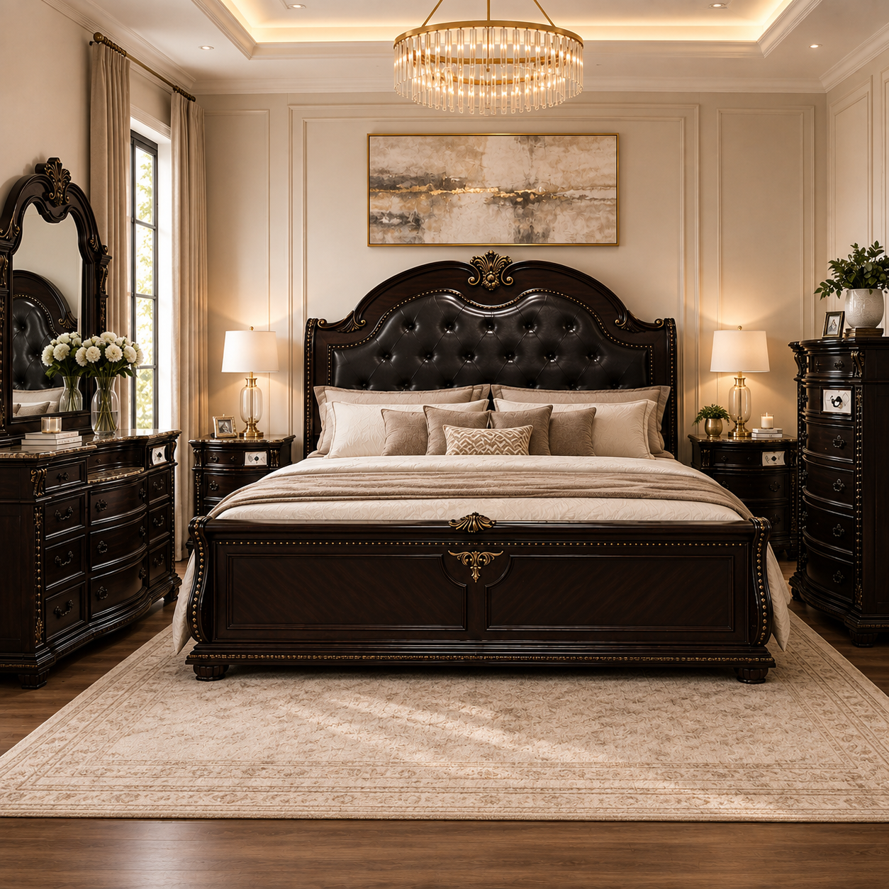 4c278008-c53c-4b5e-bb44-dea4c9de48d0 Devi Bedroom Set KING - Image 1