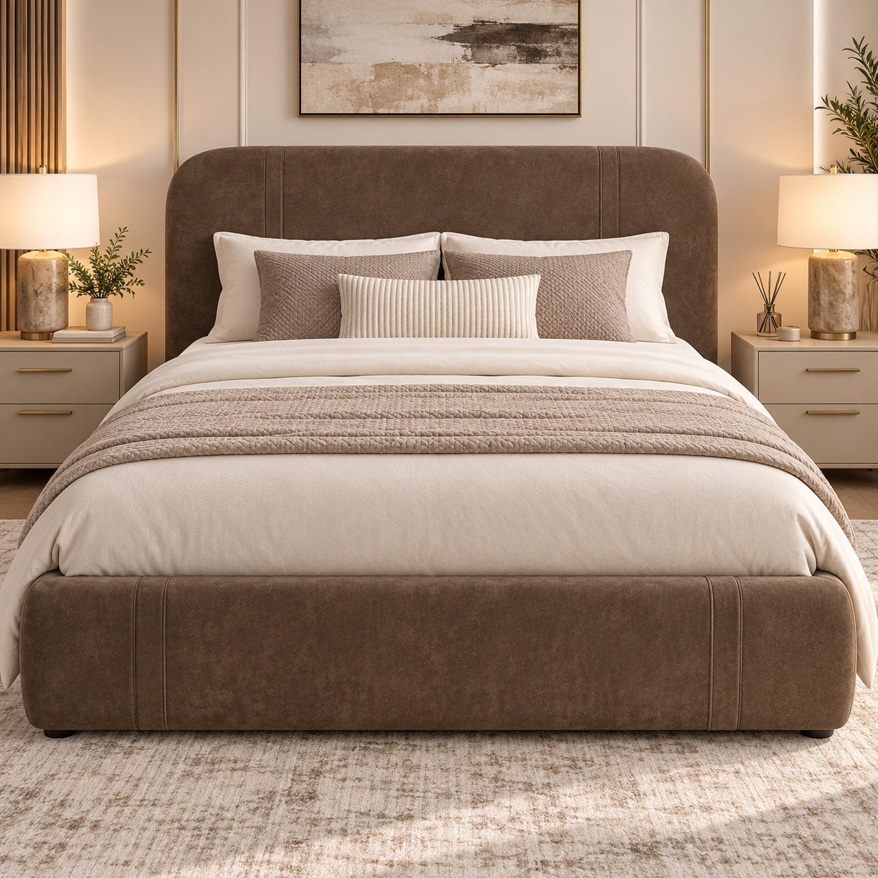 89bd3005-5621-4d62-ad7e-b2cbc825b819 Vynara Bed Frame QUEEN - Image 1