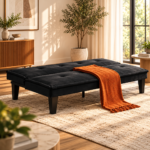 Cama Futon Sofa Bed BLACK - Image 2