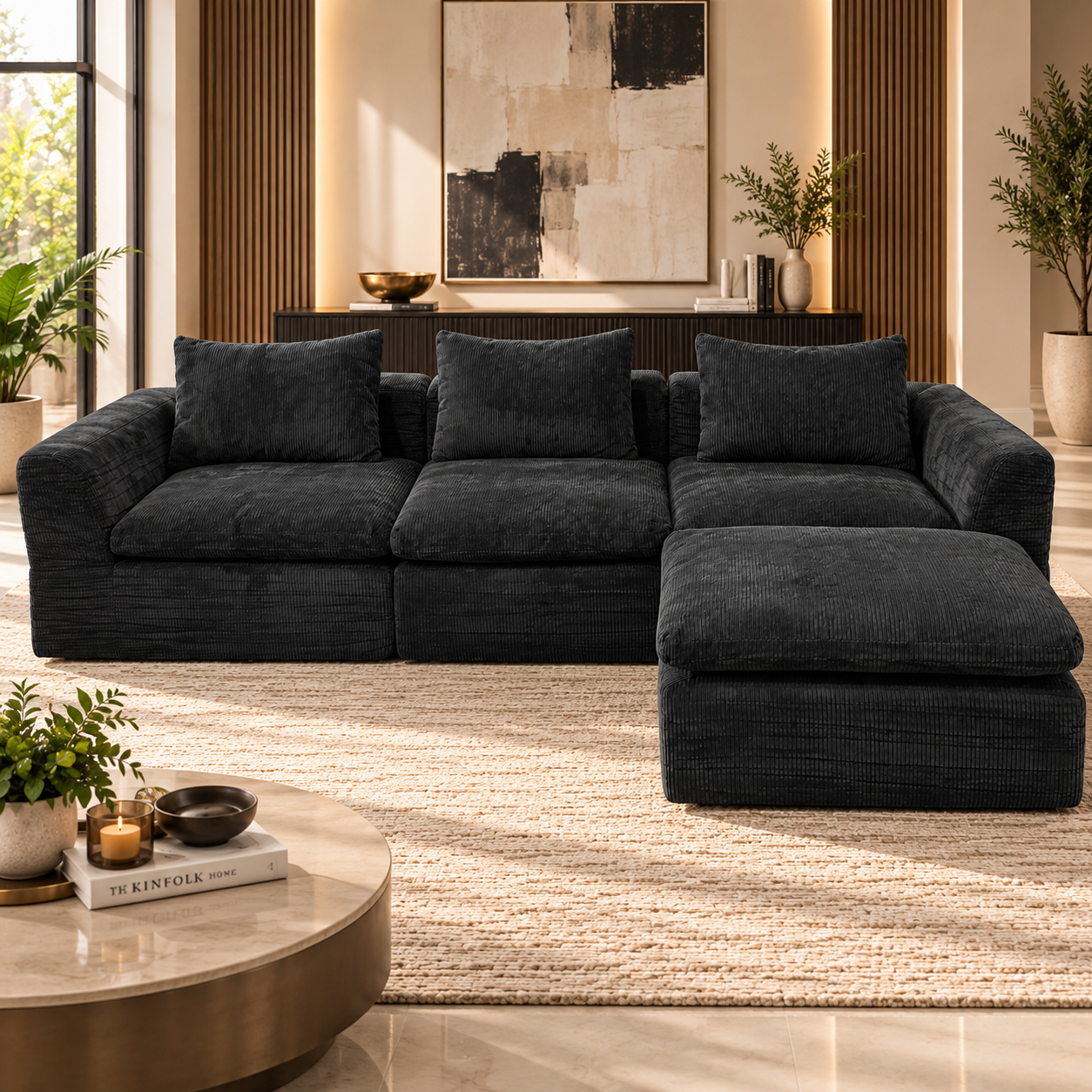 af19a671-6c93-46b0-af2c-4eeb1ae480a4 Compressed Sofa 02 BLACK - Image 1