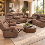 3+2+1 Manual Recliner DARK BROWN