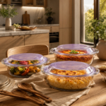 Chel 3-Piece Glass Casserole Set - Image 2