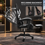 Cueva Gaming Chair BLACK & WHITE - Image 2