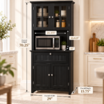 Microwave Oven Rack BLACK - Image 4