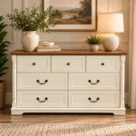Side Cabinet BROWN+WHITE