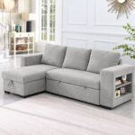 Sofa Bed with Storage LIGHT GREY