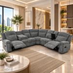 Manual LAF Sofa – Dark Grey