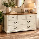 Side Cabinet BROWN+WHITE - Image 2