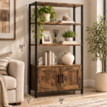 Bookcase Rustic Brown - Image 2