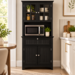 Microwave Oven Rack BLACK - Image 2